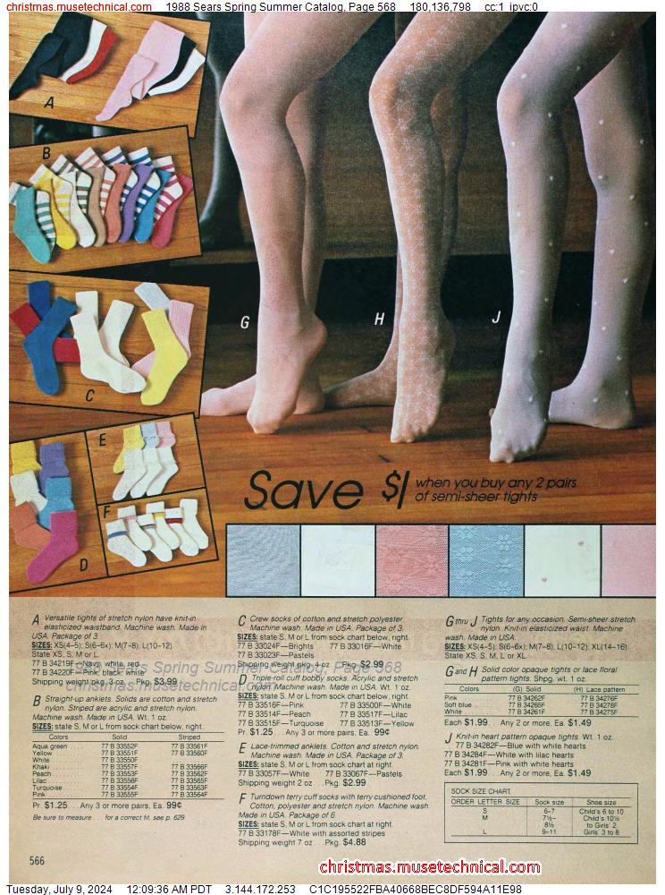 1988 Sears Spring Summer Catalog, Page 568