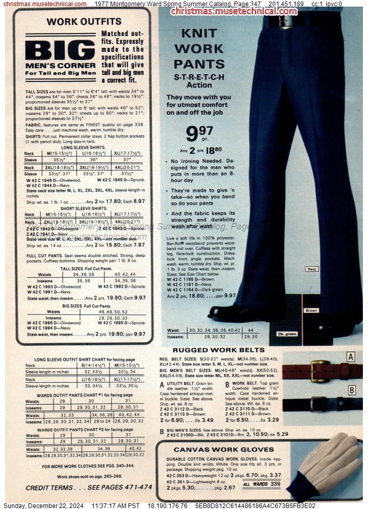 1977 Montgomery Ward Spring Summer Catalog, Page 347