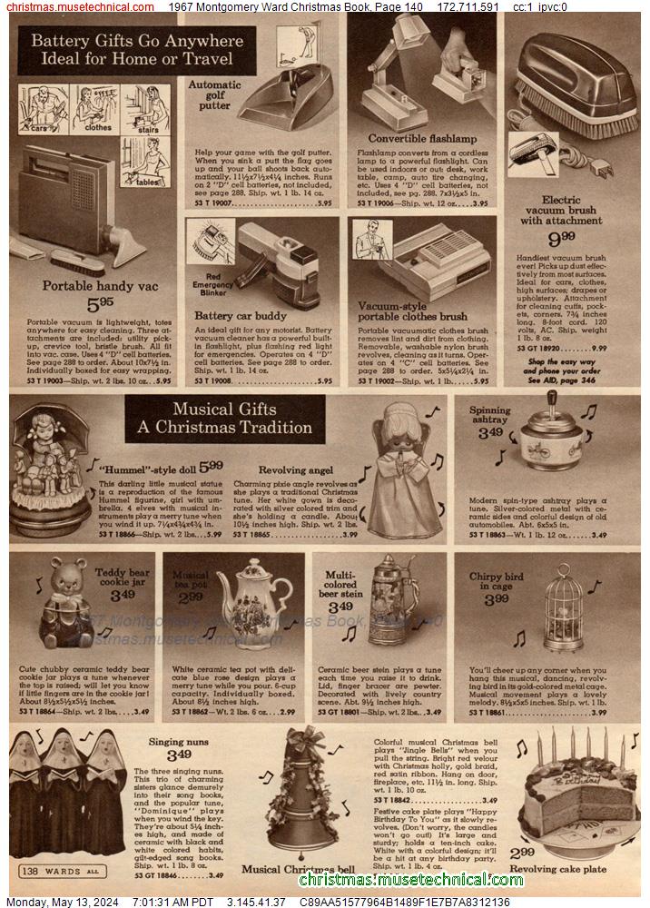 1967 Montgomery Ward Christmas Book, Page 140