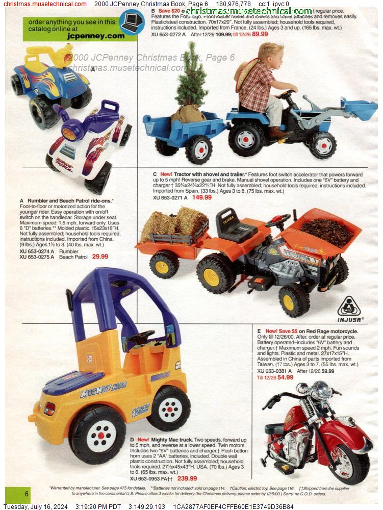 2000 JCPenney Christmas Book, Page 6