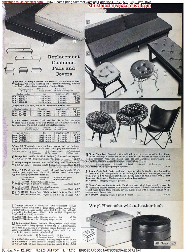 1967 Sears Spring Summer Catalog, Page 1514