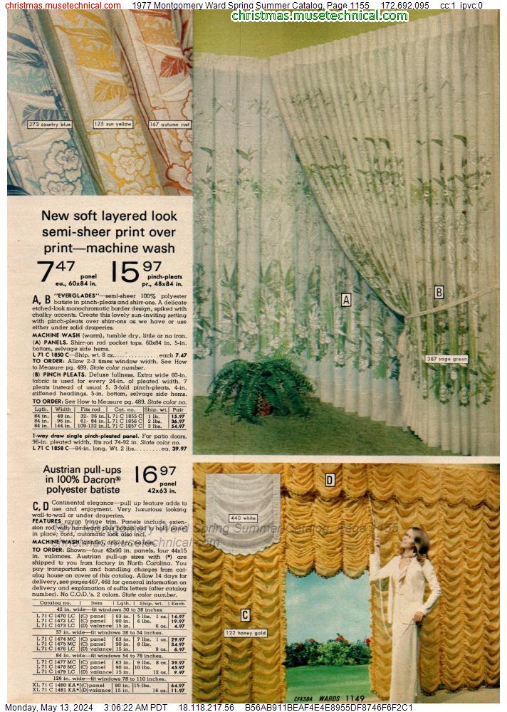 1977 Montgomery Ward Spring Summer Catalog, Page 1155