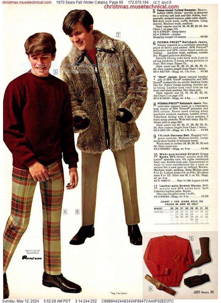 1970 Sears Fall Winter Catalog, Page 95