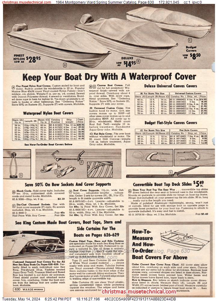 1964 Montgomery Ward Spring Summer Catalog, Page 630