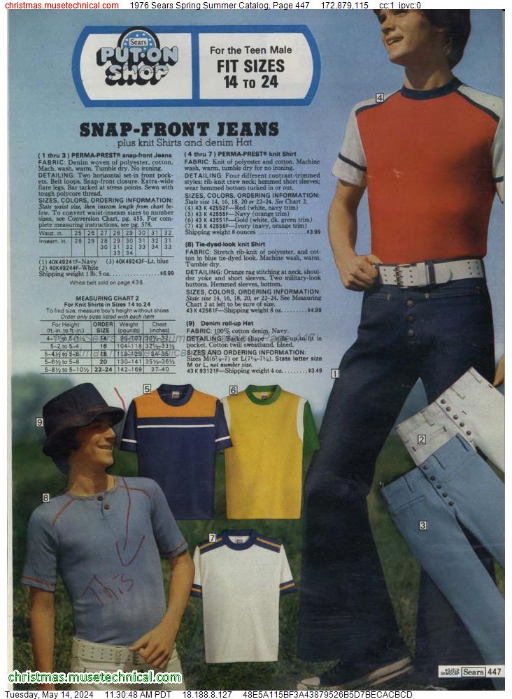 1976 Sears Spring Summer Catalog, Page 447