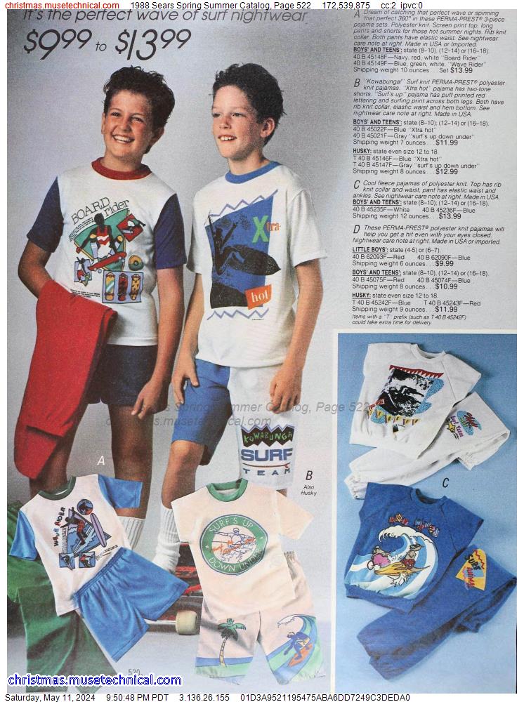 1988 Sears Spring Summer Catalog, Page 522