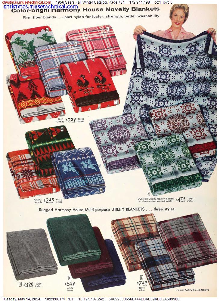 1956 Sears Fall Winter Catalog, Page 781