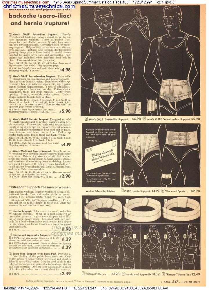 1945 Sears Spring Summer Catalog, Page 480