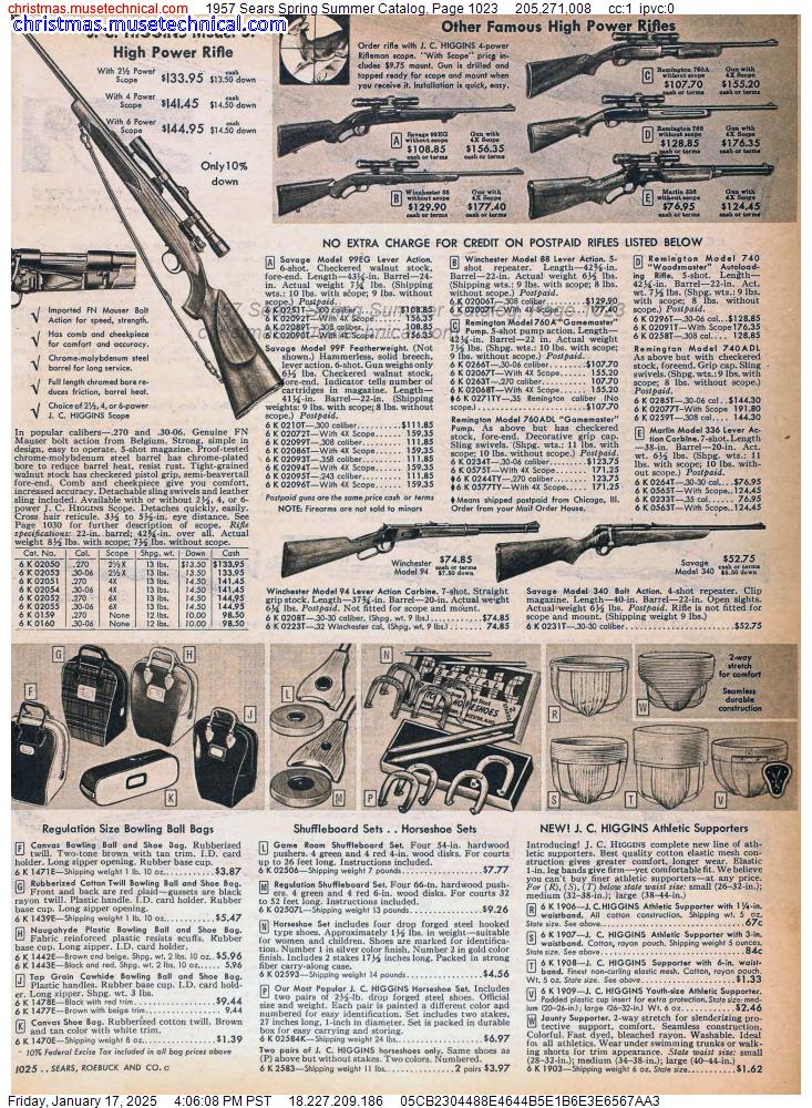 1957 Sears Spring Summer Catalog, Page 1023