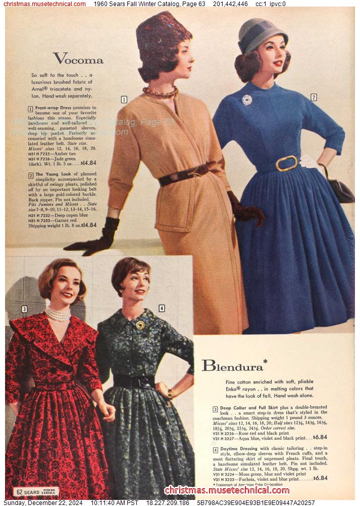 1960 Sears Fall Winter Catalog, Page 63