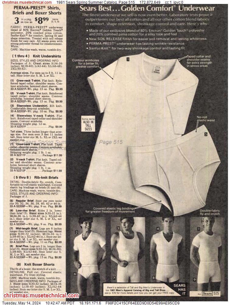 1981 Sears Spring Summer Catalog, Page 515