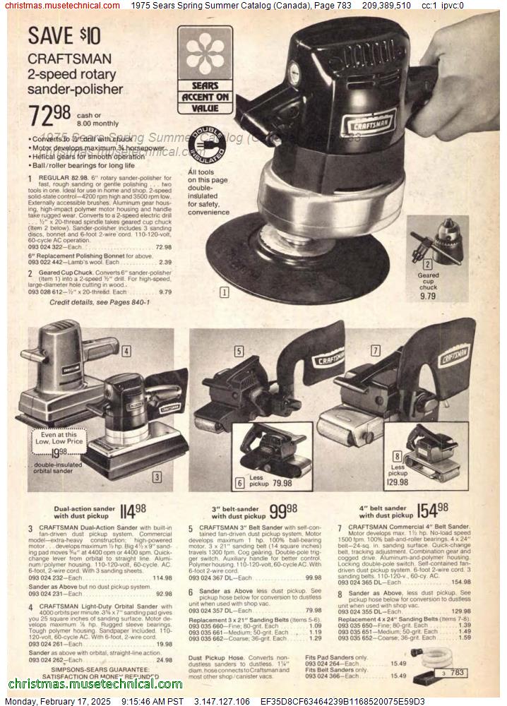 1975 Sears Spring Summer Catalog (Canada), Page 783