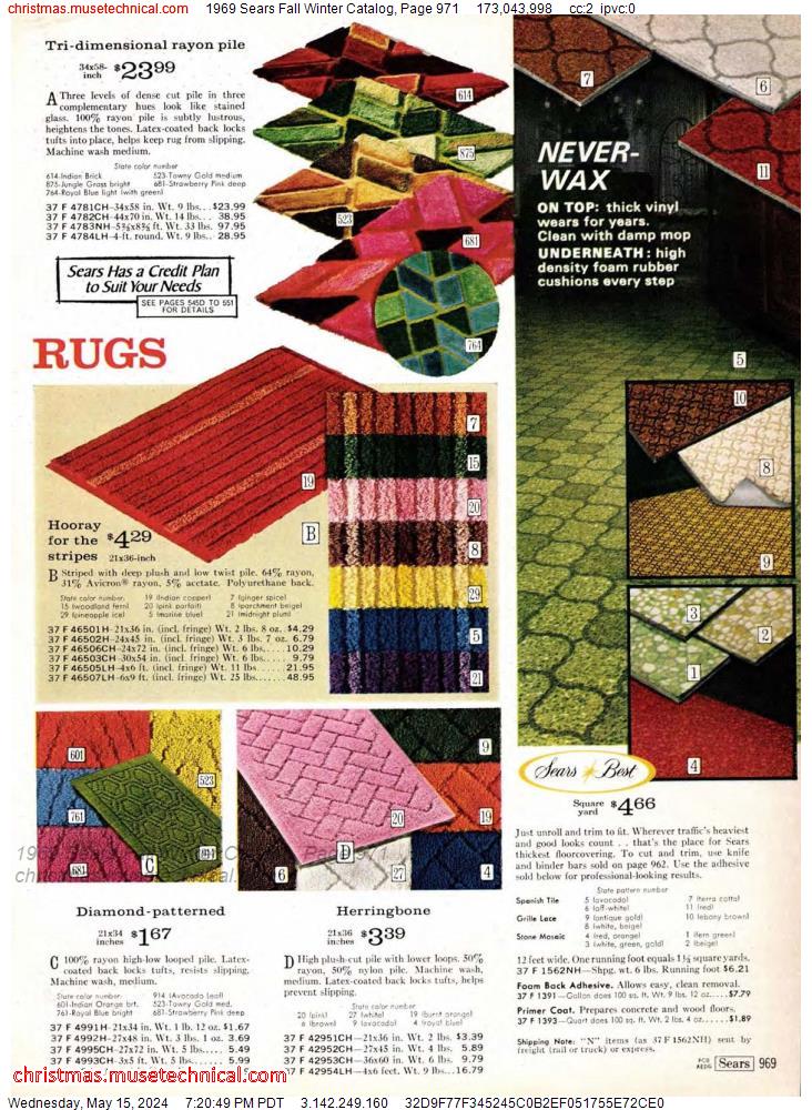 1969 Sears Fall Winter Catalog, Page 971
