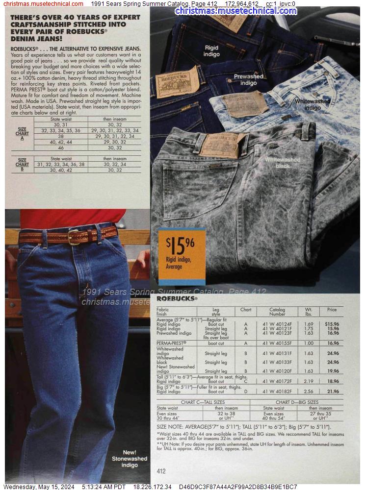 1991 Sears Spring Summer Catalog, Page 412