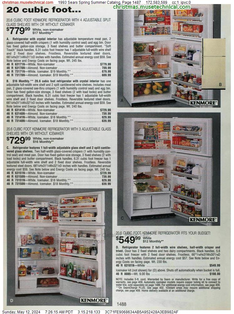 1993 Sears Spring Summer Catalog, Page 1487