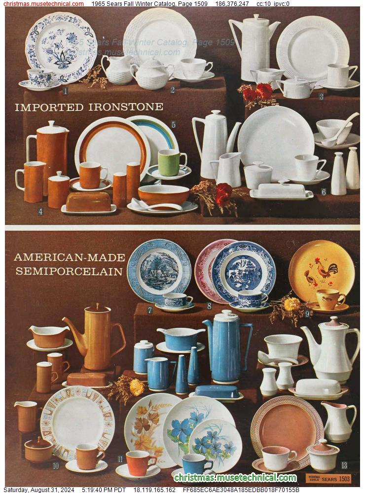 1965 Sears Fall Winter Catalog, Page 1509