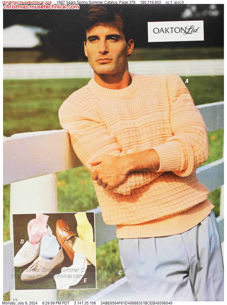 1987 Sears Spring Summer Catalog, Page 379