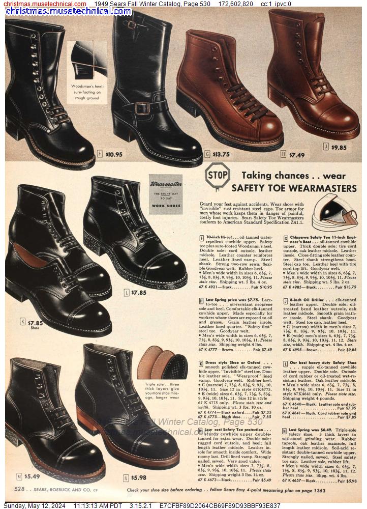 1949 Sears Fall Winter Catalog, Page 530