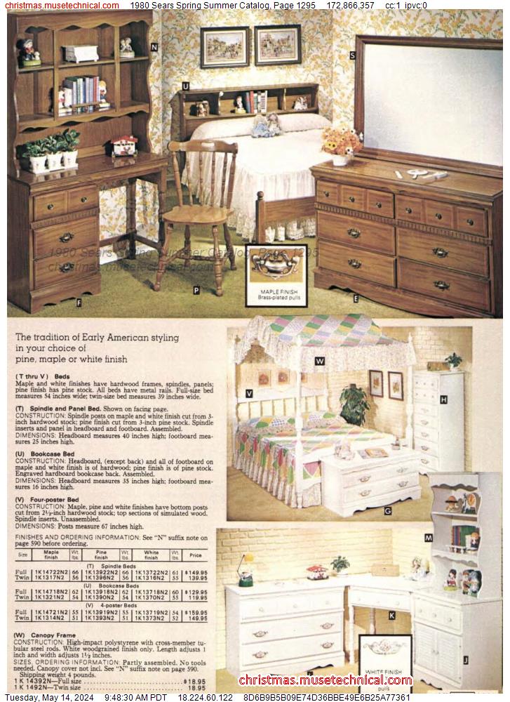 1980 Sears Spring Summer Catalog, Page 1295