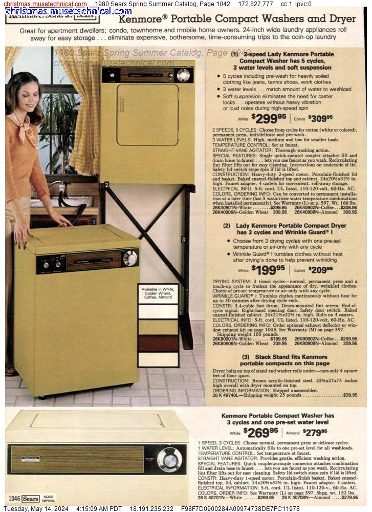 1980 Sears Spring Summer Catalog, Page 1042