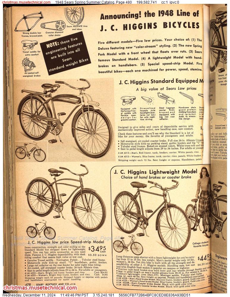 1948 Sears Spring Summer Catalog, Page 480