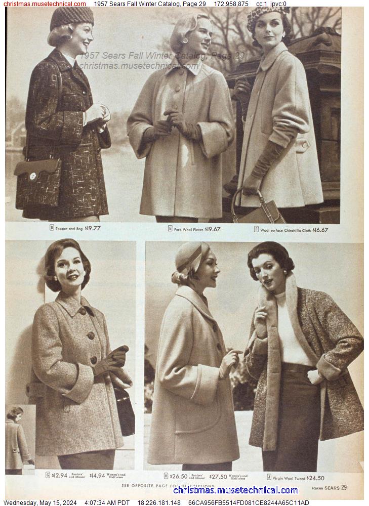 1957 Sears Fall Winter Catalog, Page 29