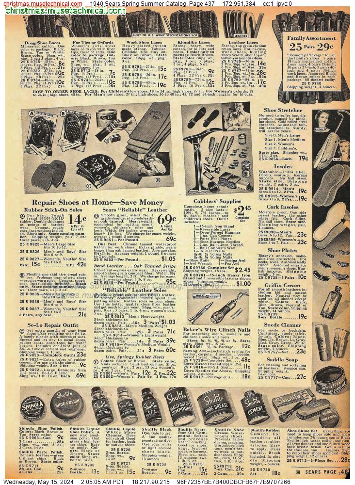 1940 Sears Spring Summer Catalog, Page 437