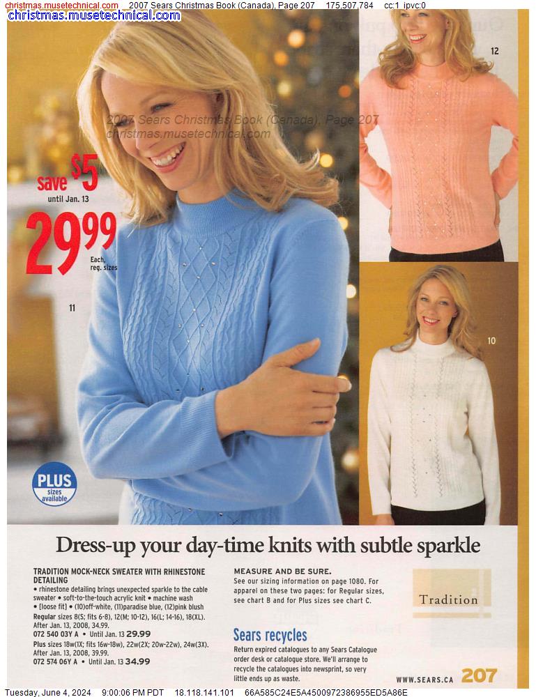 2007 Sears Christmas Book (Canada), Page 207