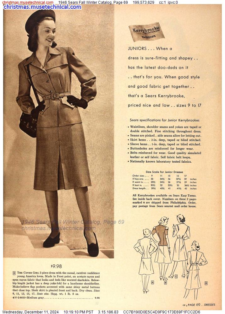 1946 Sears Fall Winter Catalog, Page 69