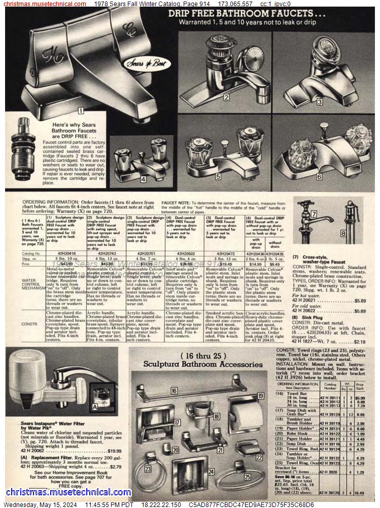 1978 Sears Fall Winter Catalog, Page 914
