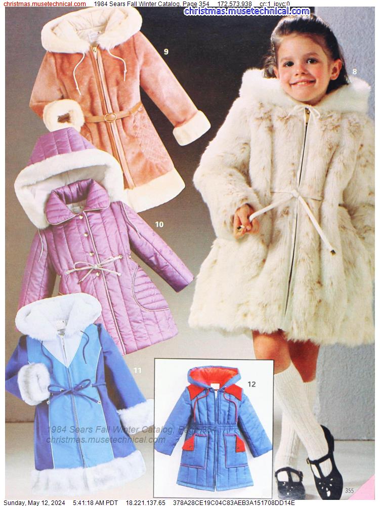1984 Sears Fall Winter Catalog, Page 354