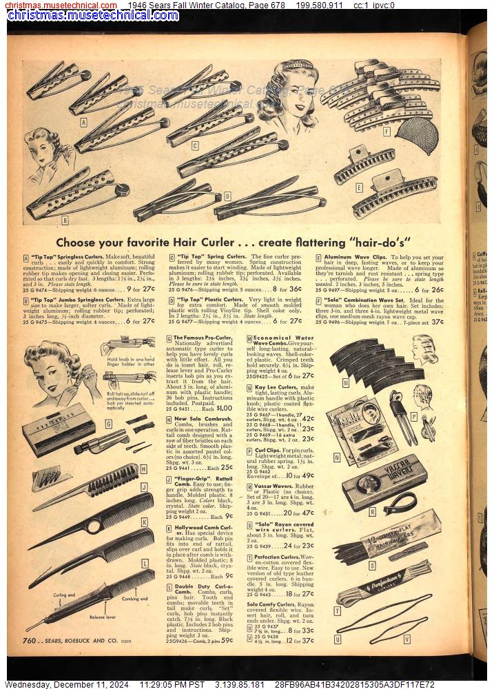 1946 Sears Fall Winter Catalog, Page 678