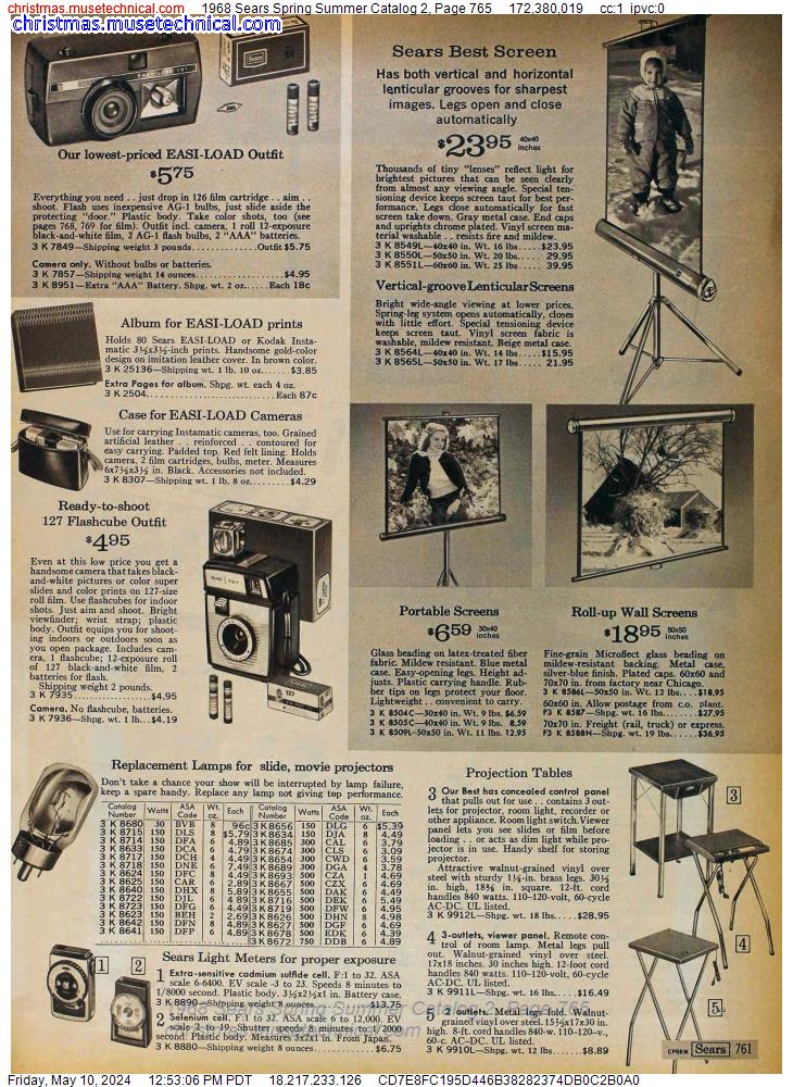 1968 Sears Spring Summer Catalog 2, Page 765