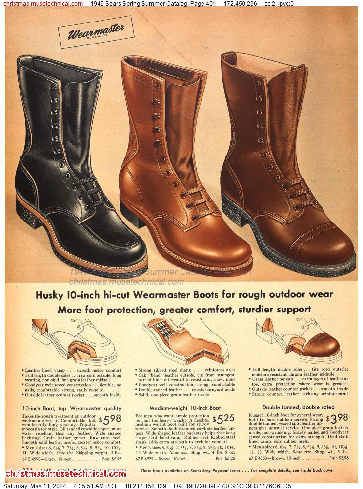 1946 Sears Spring Summer Catalog, Page 401