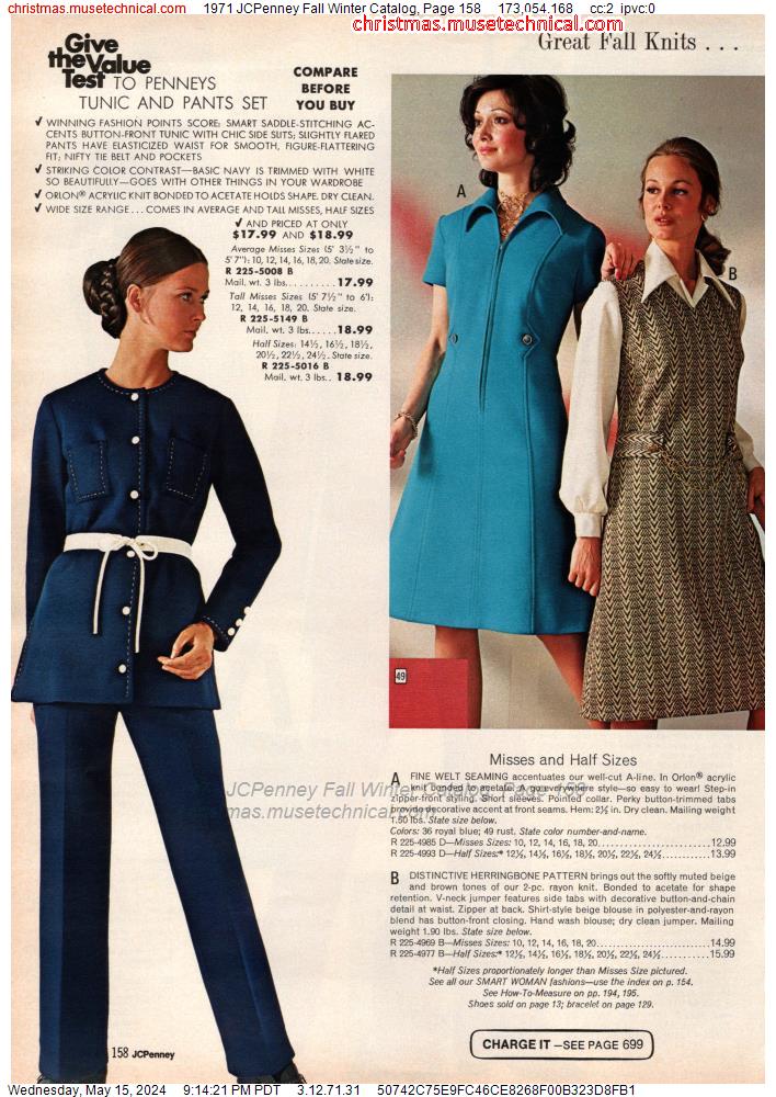 1971 JCPenney Fall Winter Catalog, Page 158