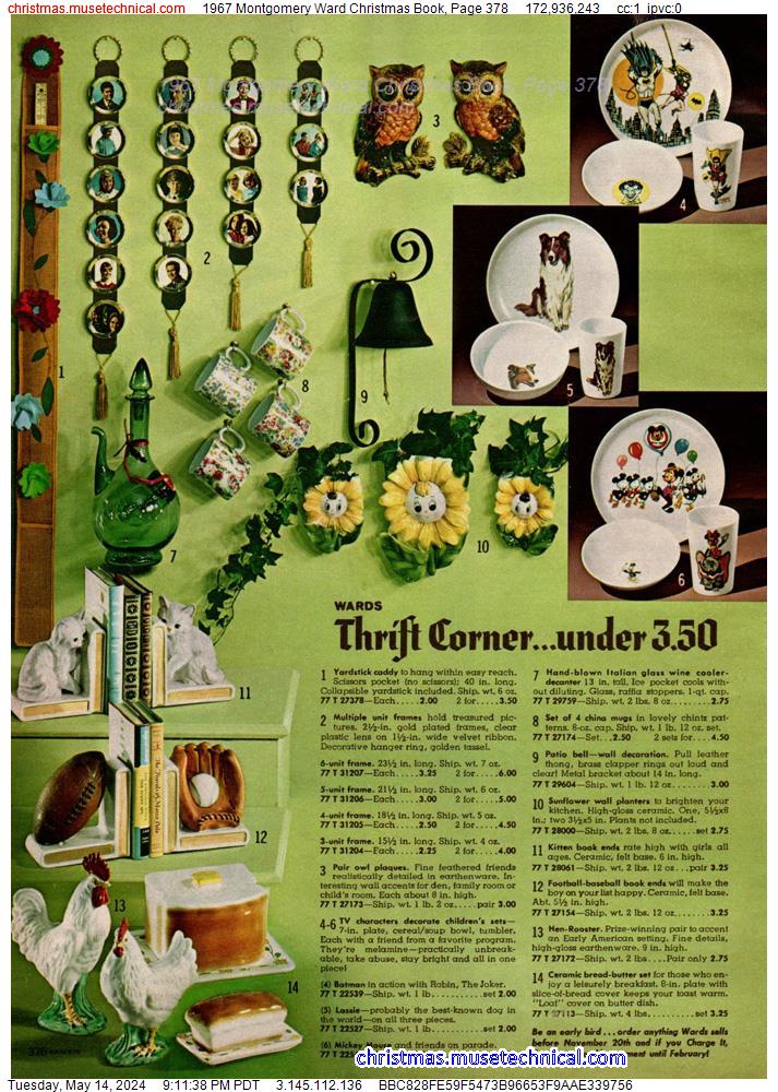 1967 Montgomery Ward Christmas Book, Page 378