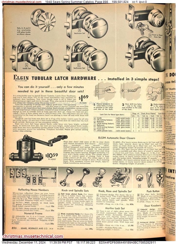 1948 Sears Spring Summer Catalog, Page 898