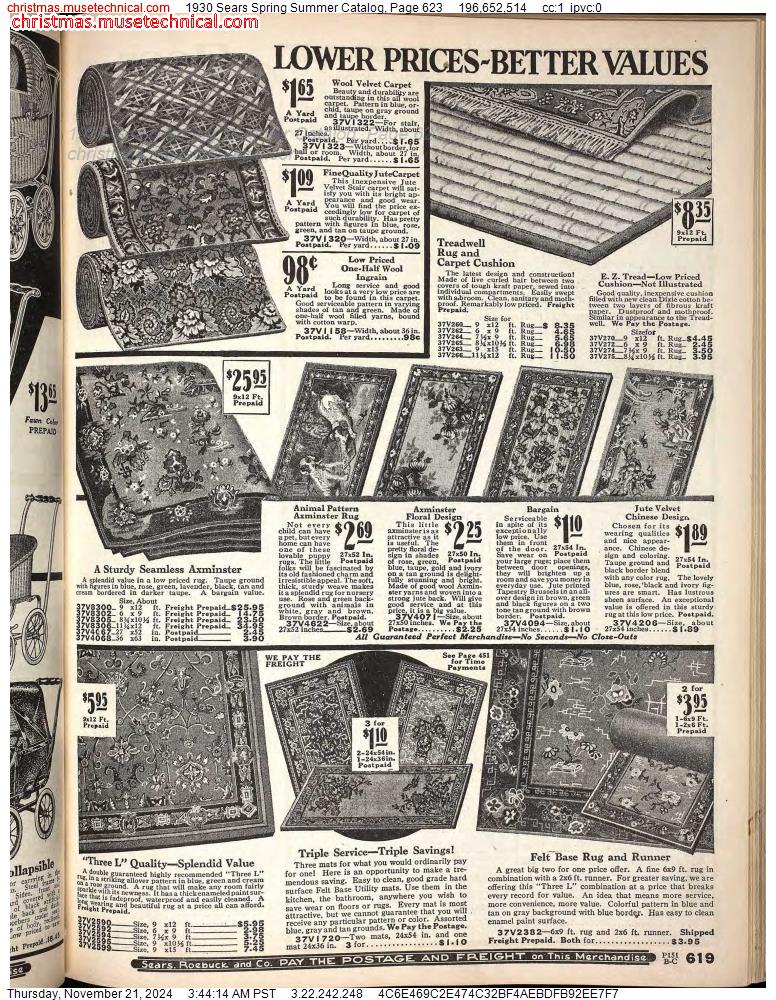 1930 Sears Spring Summer Catalog, Page 623