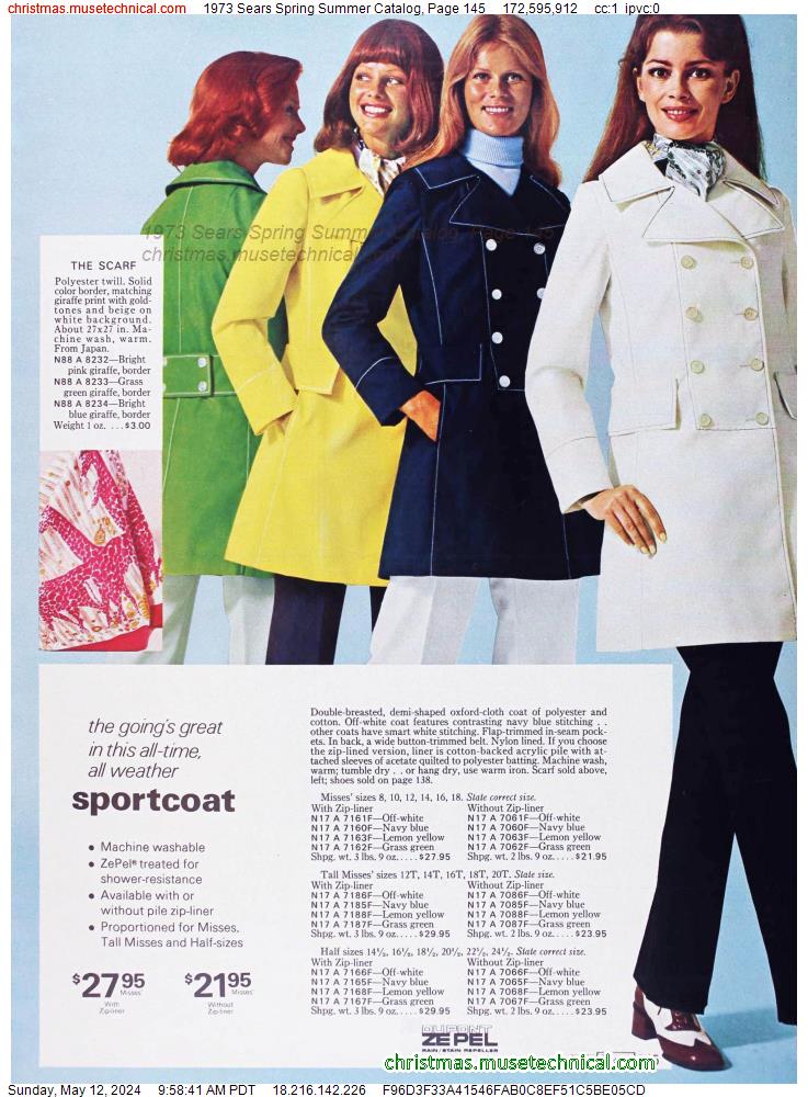 1973 Sears Spring Summer Catalog, Page 145
