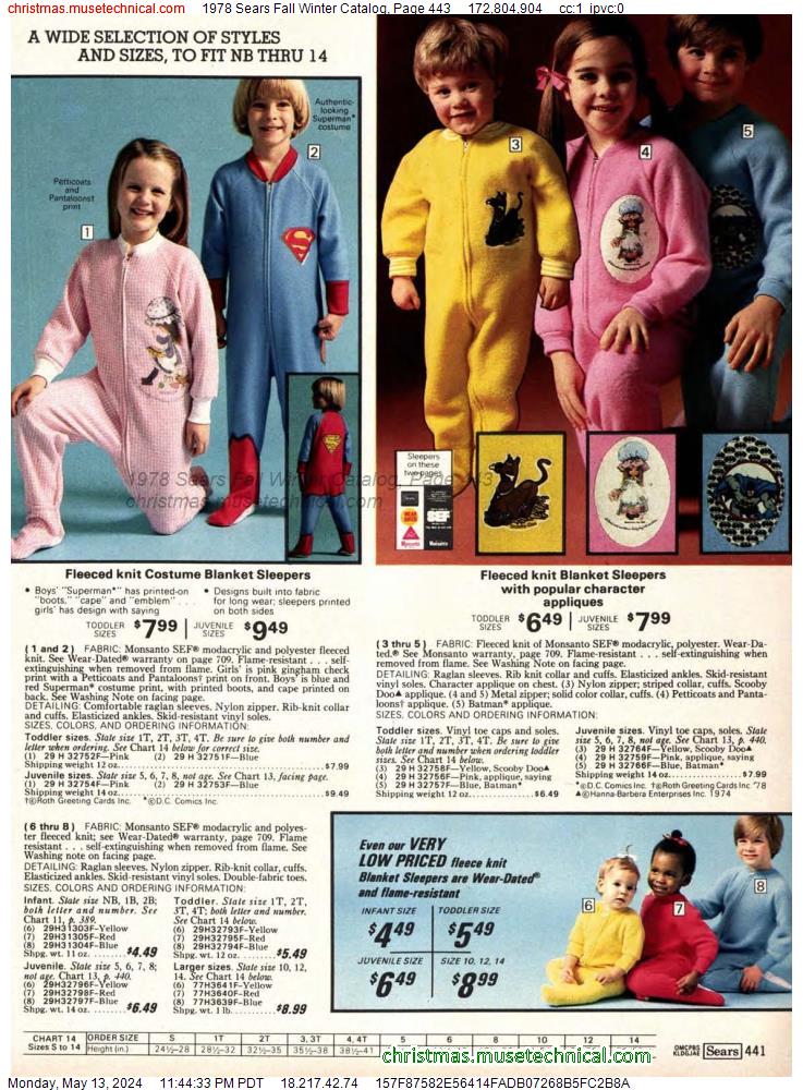 1978 Sears Fall Winter Catalog, Page 443