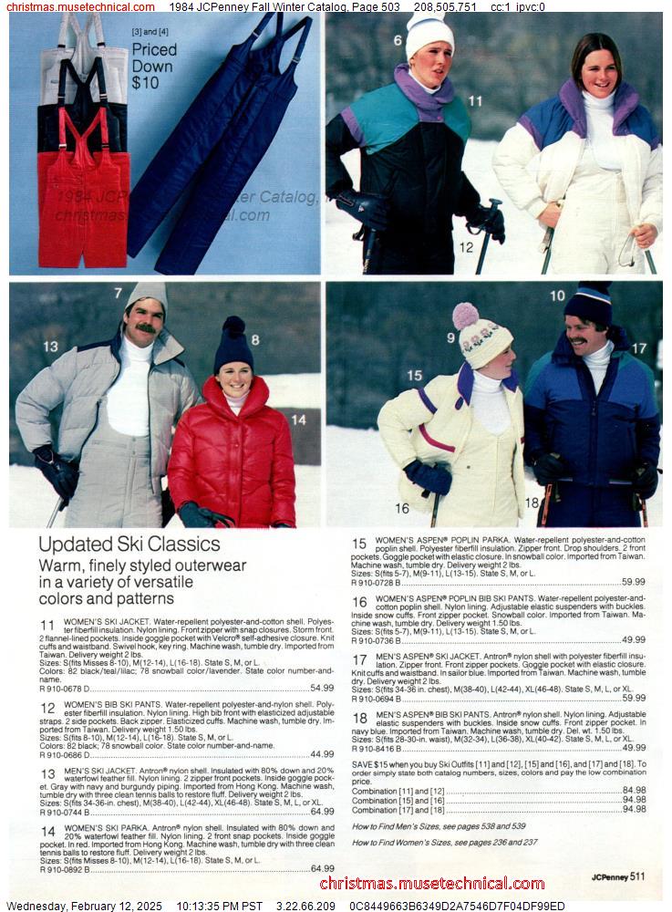 1984 JCPenney Fall Winter Catalog, Page 503