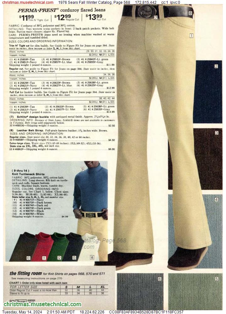 1976 Sears Fall Winter Catalog, Page 568