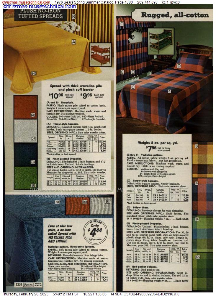 1976 Sears Spring Summer Catalog, Page 1380