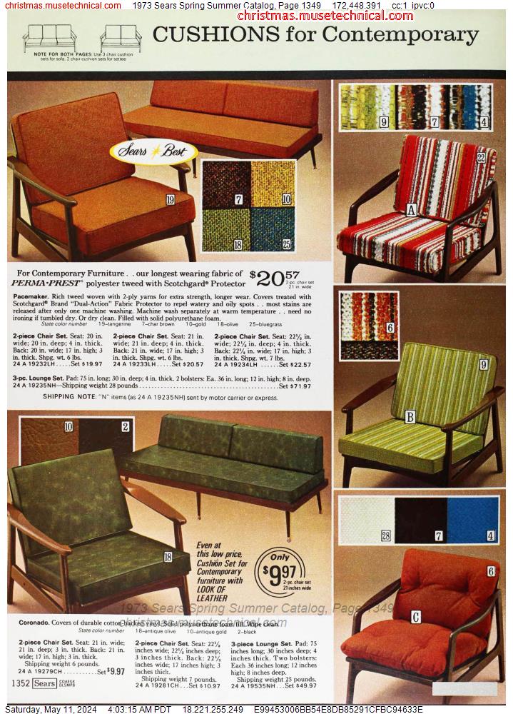1973 Sears Spring Summer Catalog, Page 1349