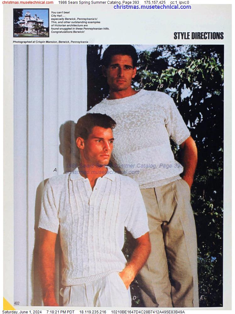 1986 Sears Spring Summer Catalog, Page 393