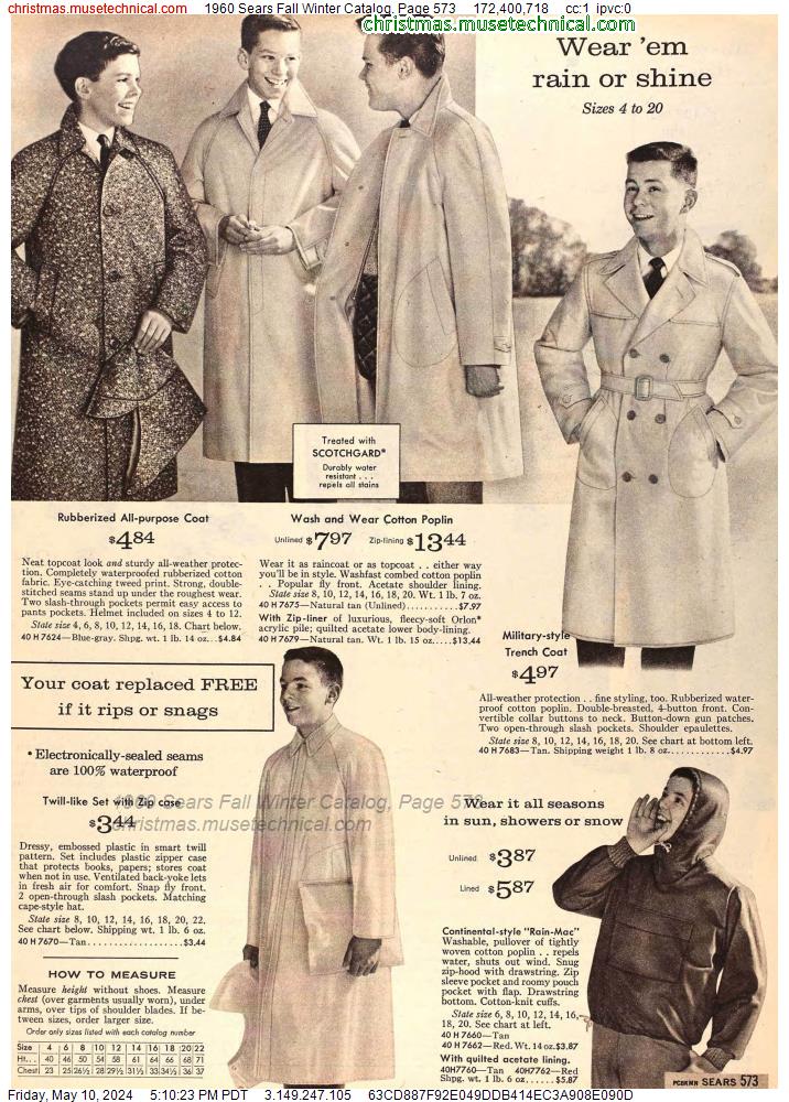 1960 Sears Fall Winter Catalog, Page 573