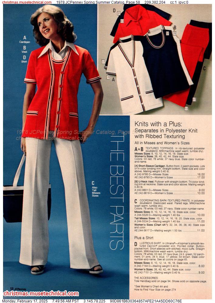 1978 JCPenney Spring Summer Catalog, Page 58