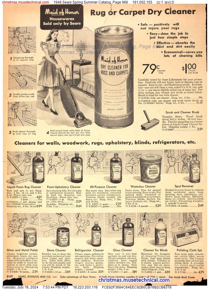 1946 Sears Spring Summer Catalog, Page 966