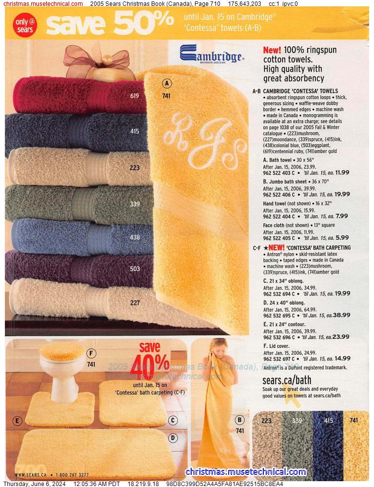 2005 Sears Christmas Book (Canada), Page 710