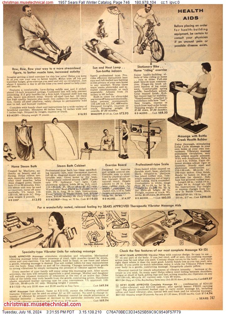 1957 Sears Fall Winter Catalog, Page 746